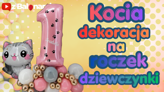 Balon kot foliowy dla dziecka