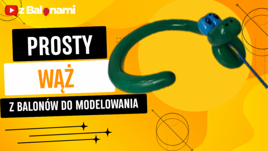 Prosty balonowy waz zwierzatka z balonow krok po kroku